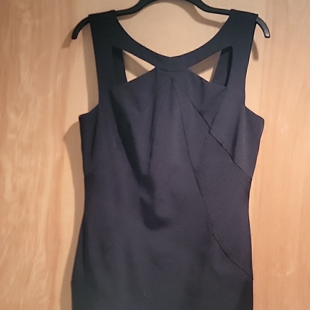 Boston Proper black asymmetrical dress - Picture 9 of 9